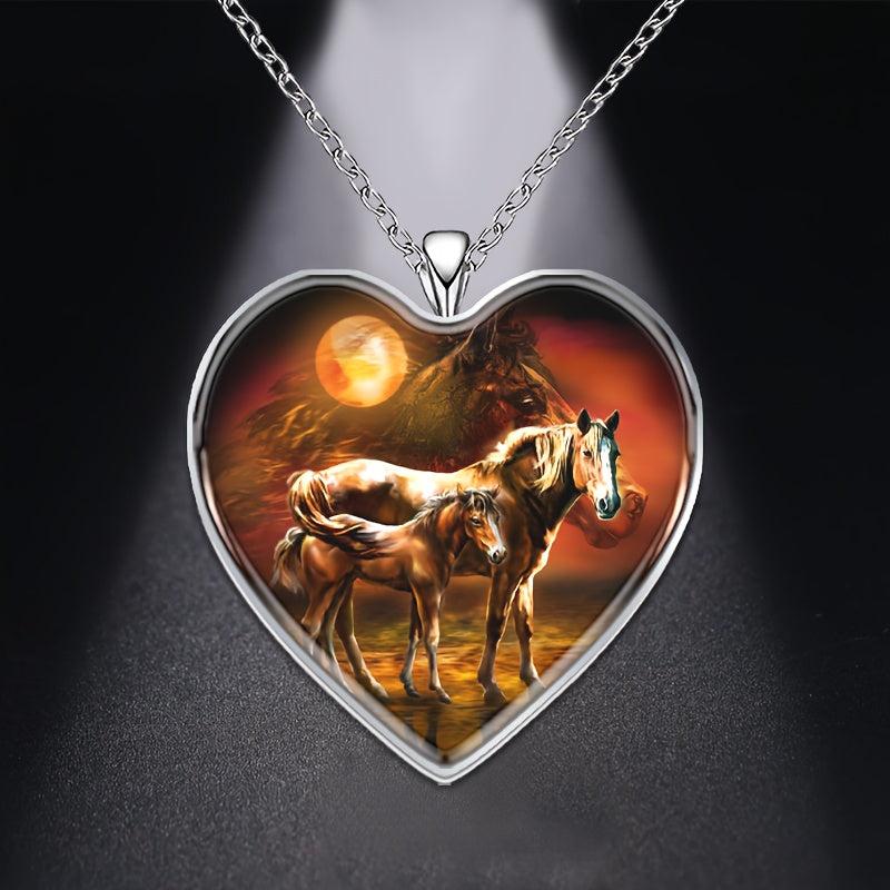 Heart Shaped Necklace for Men Women Boys Girls
