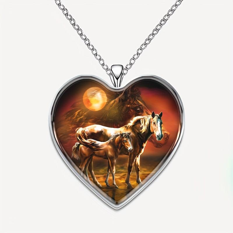 Heart Shaped Necklace for Men Women Boys Girls