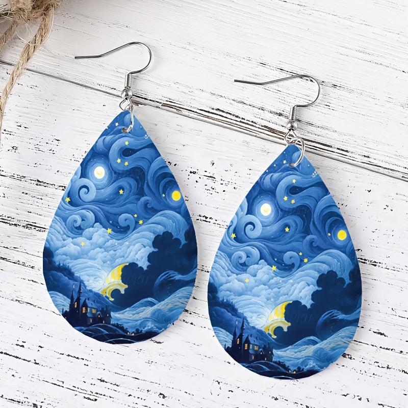 PU Leather Earrings Jewelry Girls Creative Earrings Couple Toy Gift