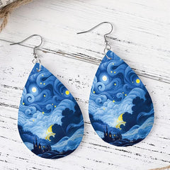 PU Leather Earrings Jewelry Girls Creative Earrings Couple Toy Gift