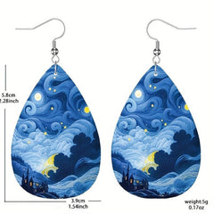 PU Leather Earrings Jewelry Girls Creative Earrings Couple Toy Gift