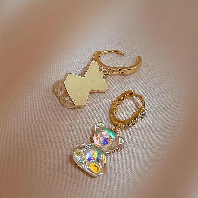 Joker Ladies Earrings Bear Pendant Resin