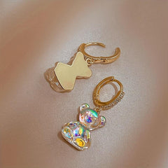 Joker Ladies Earrings Bear Pendant Resin