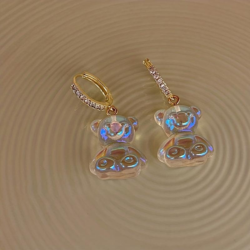 Joker Ladies Earrings Bear Pendant Resin