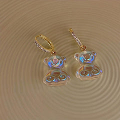 Joker Ladies Earrings Bear Pendant Resin