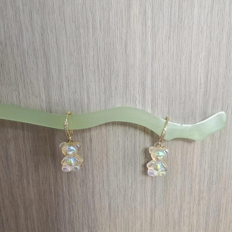 Joker Ladies Earrings Bear Pendant Resin