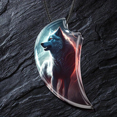 Resin Landscape Animal Necklace Gothic Retro Anniversary Party Gift