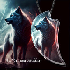 Resin Landscape Animal Necklace Gothic Retro Anniversary Party Gift