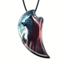 Resin Landscape Animal Necklace Gothic Retro Anniversary Party Gift