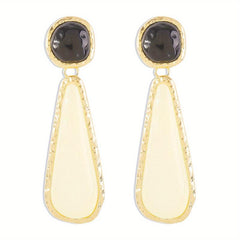 Geometric Teardrop Pendant Dangling Earrings - Gift For Women Girls
