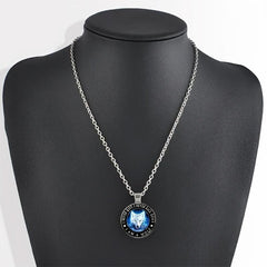 Animal Wolf Crystal Necklace Jewelry Accessory For Men And Women