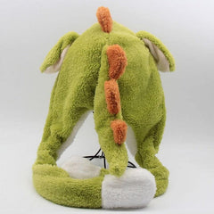 Dinosaur Hat Plush With Ears Animal Hat Plush Costume Hat