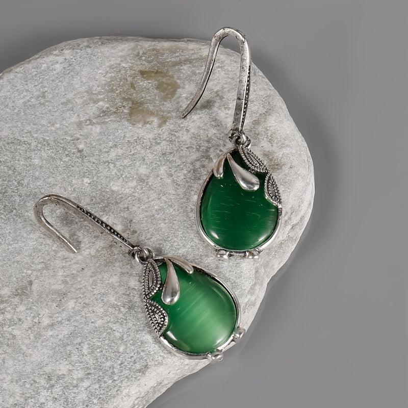 Water Drop Shape Gemstone Earrings for Women