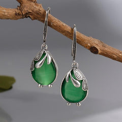 Water Drop Shape Gemstone Earrings for Women