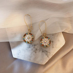 Retro Style Disc Earrings Drop Earrings Wedding Dinner Accessories