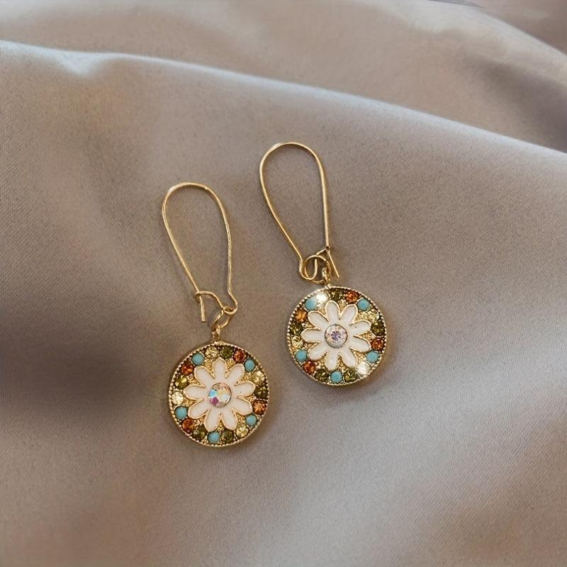 Retro Style Disc Earrings Drop Earrings Wedding Dinner Accessories