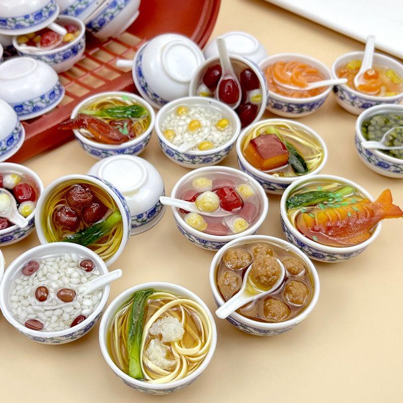 Large Bowl Noodle Model Childrens Food Play Decoration