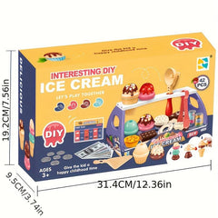 Kids Play House Toy Ice Cream Dessert Jenga Set Girl Assembly Gift