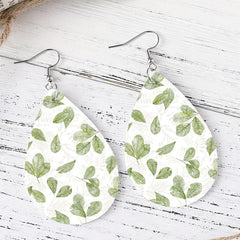 Leaf Leather Earrings Everyday Wear Accessories Halloween Christmas Gift