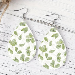 Leaf Leather Earrings Everyday Wear Accessories Halloween Christmas Gift