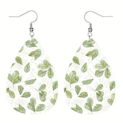 Leaf Leather Earrings Everyday Wear Accessories Halloween Christmas Gift