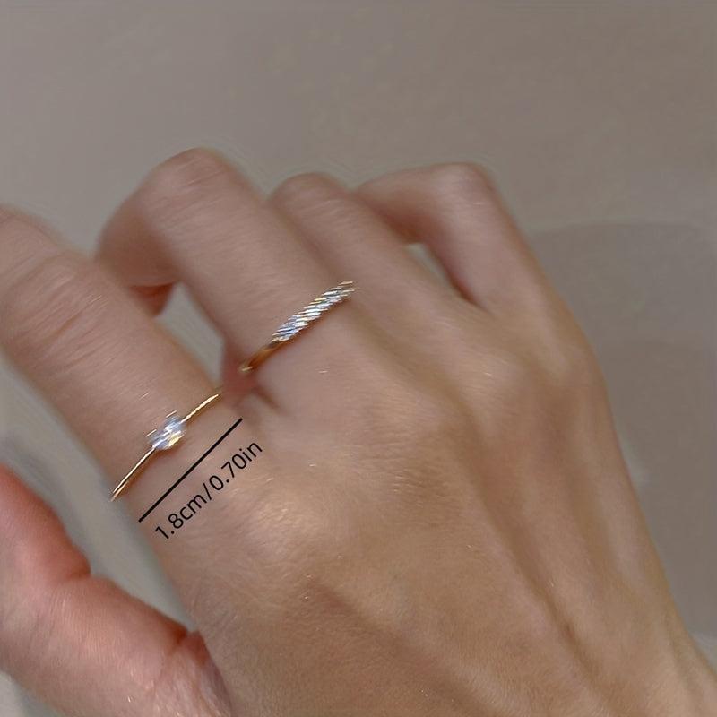 Crystal Heart Wedding Band Ring for Women Engagement Gift