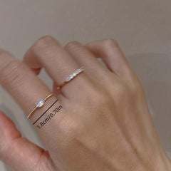 Crystal Heart Wedding Band Ring for Women Engagement Gift
