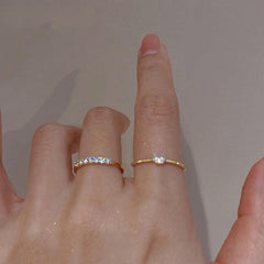 Crystal Heart Wedding Band Ring for Women Engagement Gift
