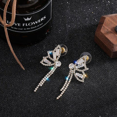 Light Butterfly Knot Earrings Tassel Earrings Holiday
