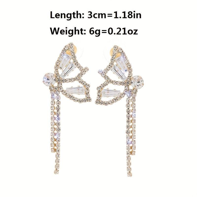 Light Butterfly Knot Earrings Tassel Earrings Holiday