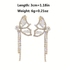 Light Butterfly Knot Earrings Tassel Earrings Holiday