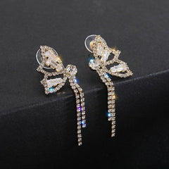 Light Butterfly Knot Earrings Tassel Earrings Holiday