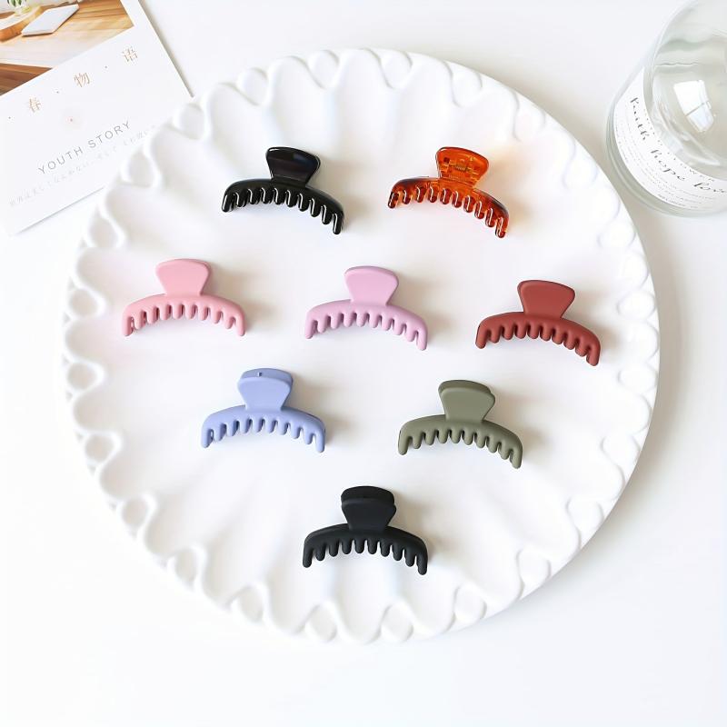 Matte Grab Clip Female Style Back Head Disc Hair Shark Clip Hair Accessories