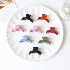 Matte Grab Clip Female Style Back Head Disc Hair Shark Clip Hair Accessories