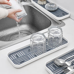 Double Layer Faucet Drain Rack for Dishes Cutlery Fruits Cups & Mug