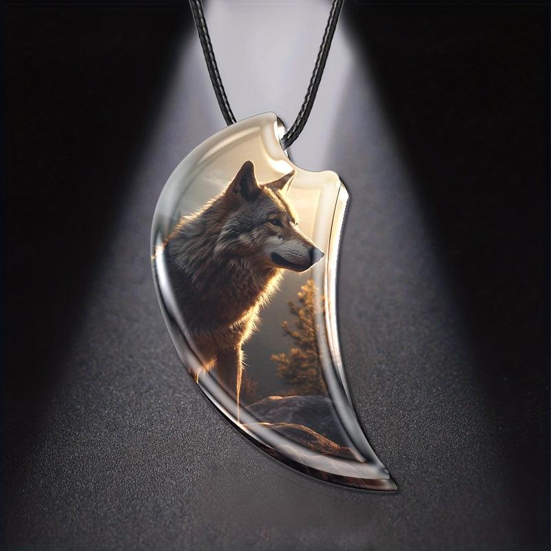 Unique Wolf Pendant Necklace for Daughter - Christmas Toy Gift