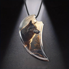 Unique Wolf Pendant Necklace for Daughter - Christmas Toy Gift