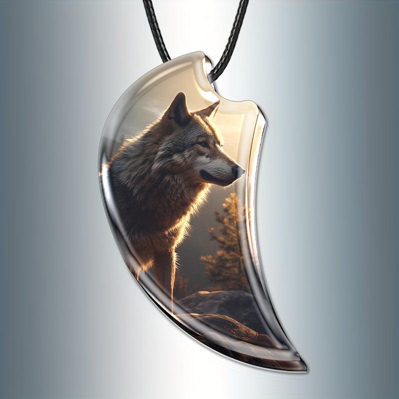 Unique Wolf Pendant Necklace for Daughter - Christmas Toy Gift
