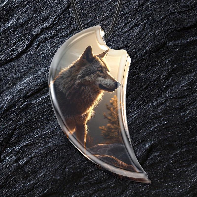 Unique Wolf Pendant Necklace for Daughter - Christmas Toy Gift