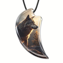 Unique Wolf Pendant Necklace for Daughter - Christmas Toy Gift