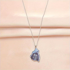 Gothic Ghost Wolf Pendant Necklace - Wolf Necklace