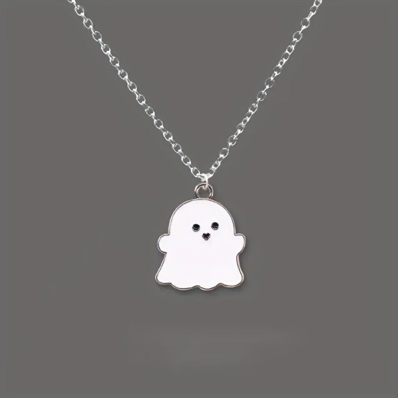 Ghost Necklace Creative Niche Pendant