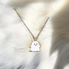 Ghost Necklace Creative Niche Pendant