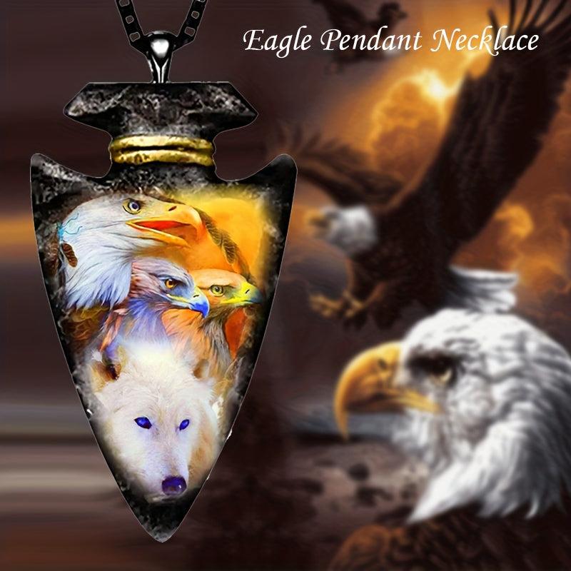 Animal Wolf Pendant Necklace for Boys Men Christmas Gift