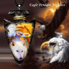 Animal Wolf Pendant Necklace for Boys Men Christmas Gift