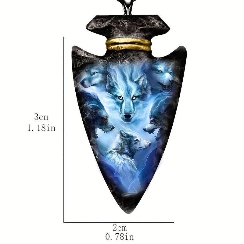 Hip Hop Wolf Head Necklace For Boys Men Holiday Christmas Gift