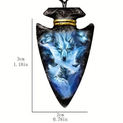 Hip Hop Wolf Head Necklace For Boys Men Holiday Christmas Gift