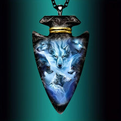 Hip Hop Wolf Head Necklace For Boys Men Holiday Christmas Gift