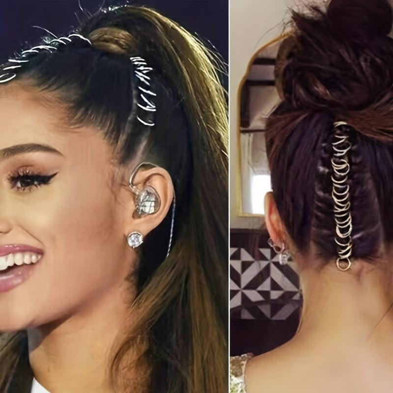 Punk Metal Hip Hop Style Boxing Braid Double Ponytail Braided Hair Chain