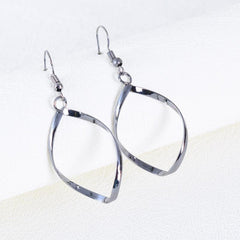 Geometric Rhombus Earrings Wave Twisted Sweet Style
